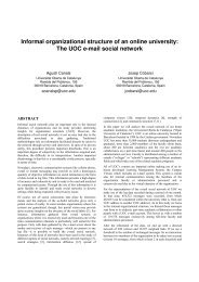 Informal organizational structure of an online university: The ... - VW