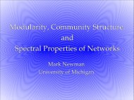 Modularity, Community Structure, and Spectral Properties of ... - VW
