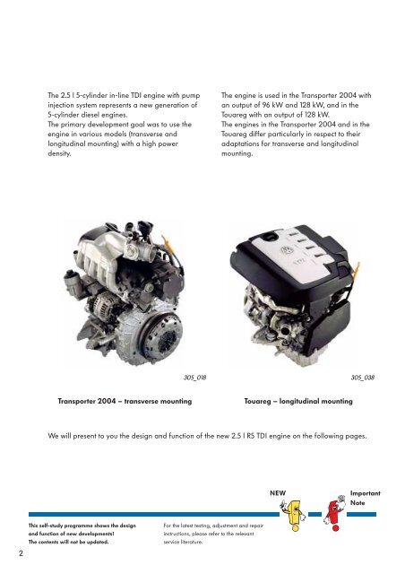 ssp305 The 2.5 l R5 TDI engine