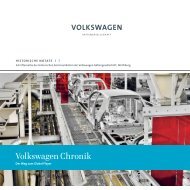 Historische Notate 7: Volkswagen Chronik - Volkswagen Konzern