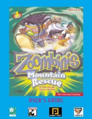 Zoombinis Mountain Rescue User's Guide - Exent