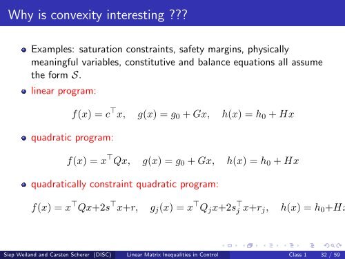 Linear Matrix Inequalities in Control