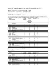 Vijfjarige opleiding Elektro- en Informatietechniek (ETW97)