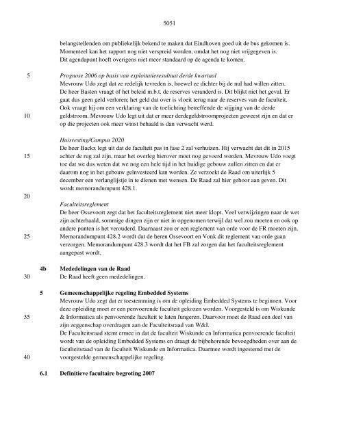 5048 TECHNISCHE UNIVERSITEIT EINDHOVEN FACULTEIT ...