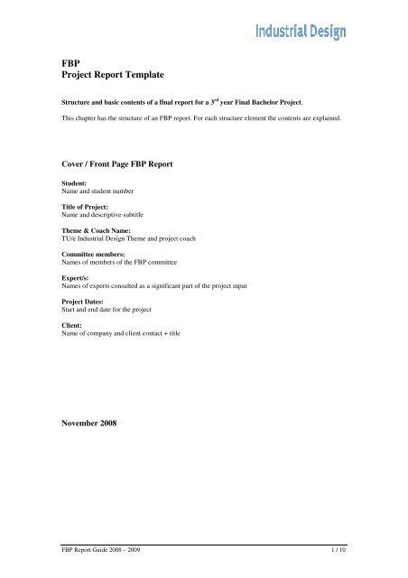 Cover Page Design For Project Reports