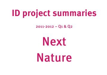 ID project summaries