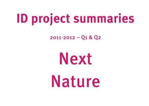 ID project summaries