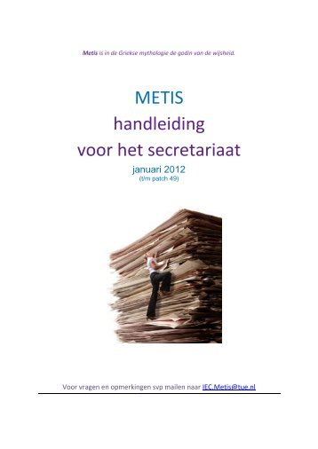 METIS handleiding voor het secretariaat