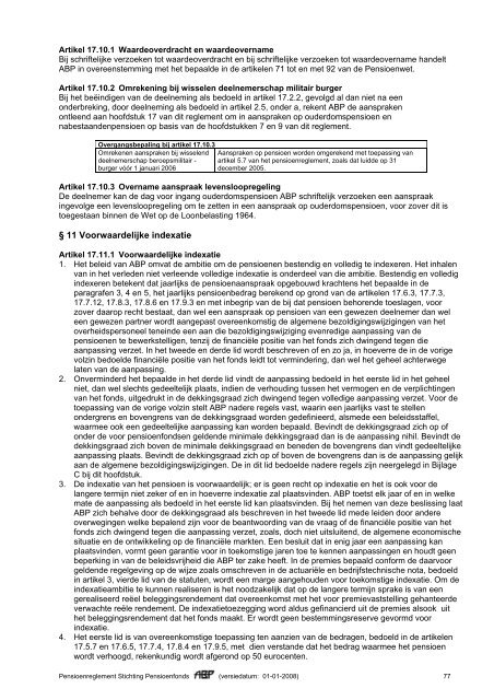 Pensioenreglement d.d. 01-01-2007