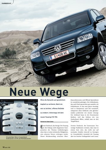 Neue Wege - Volkswagen