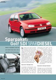 Sparpaket: Golf SDI SPARDIESEL - Volkswagen