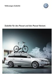 Zubehör für den Passat und den Passat Variant.