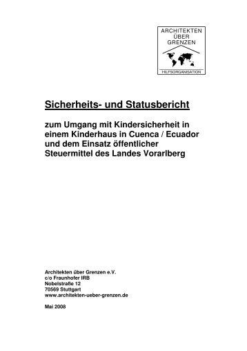 22. April 2008 in Cuenca / Ecuador - Architekten über Grenzen e.v.