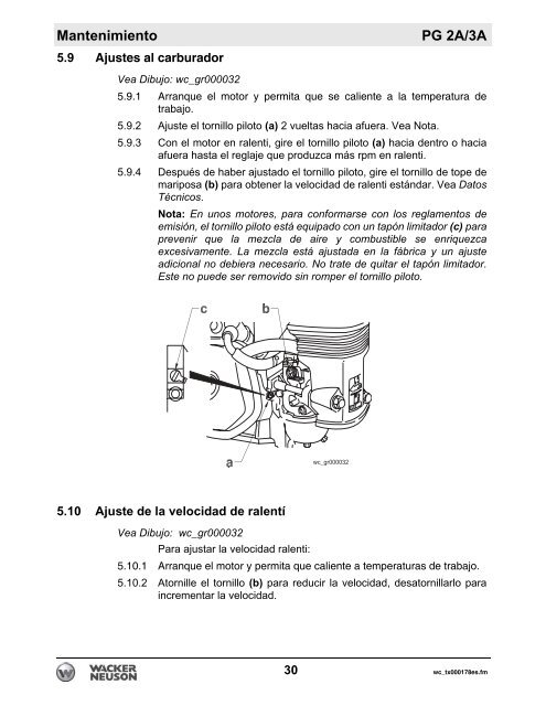 PG 2A - Wacker Neuson