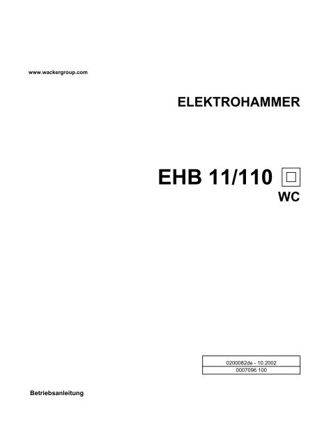 EHB 11/110 - Wacker Neuson