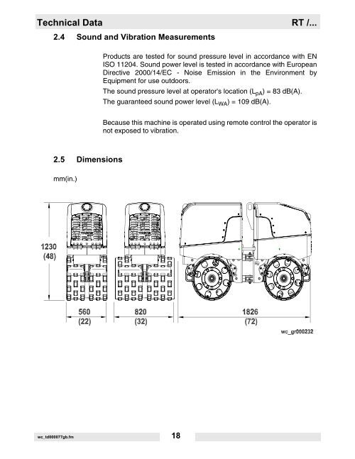 Technical Data RT