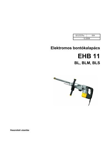 Elektromos bontókalapács EHB 11 - Wacker Neuson