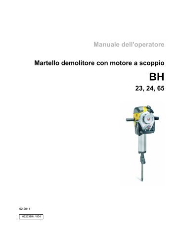 Manuale dell'operatore Martello demolitore con ... - Wacker Neuson