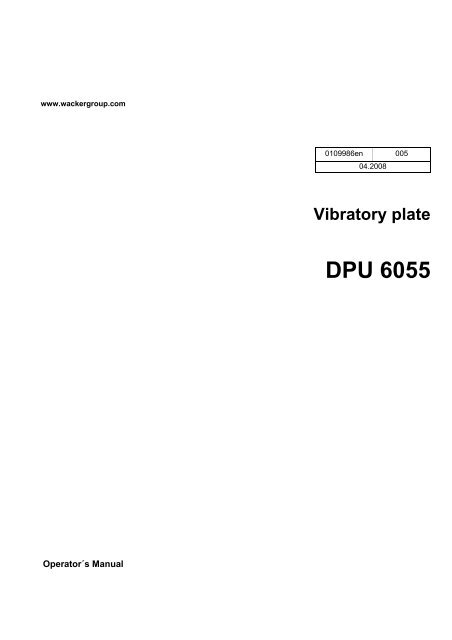 DPU 6055 - Wacker Neuson