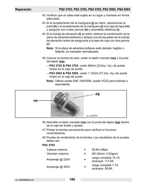 PS2 400 Datos técnicos - Wacker Neuson