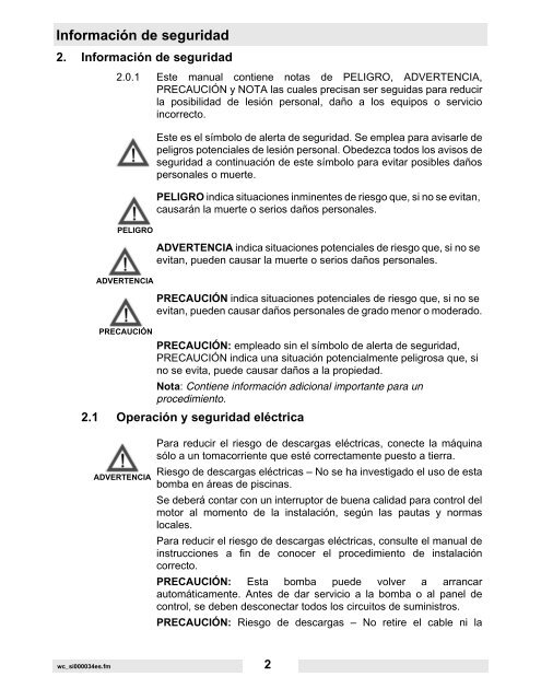 PS2 400 Datos técnicos - Wacker Neuson