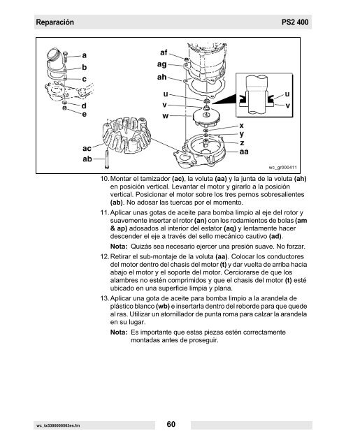 PS2 400 Datos técnicos - Wacker Neuson