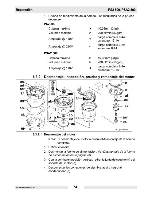 PS2 400 Datos técnicos - Wacker Neuson