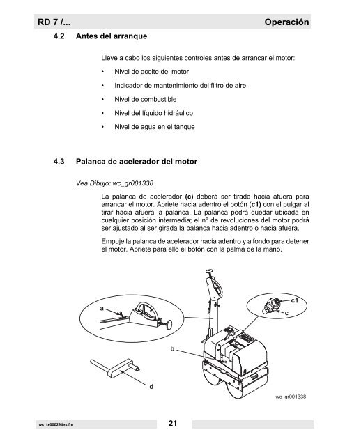 RD 7 /... Reparación - Wacker Neuson