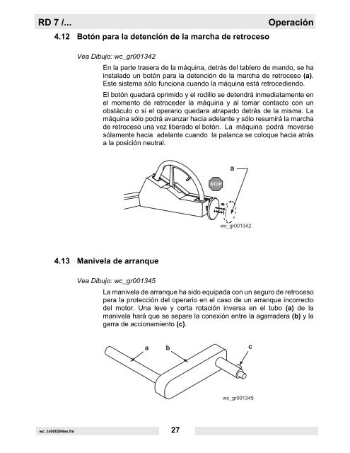 RD 7 /... Reparación - Wacker Neuson