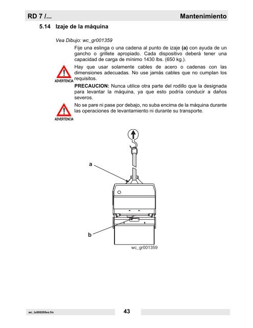 RD 7 /... Reparación - Wacker Neuson