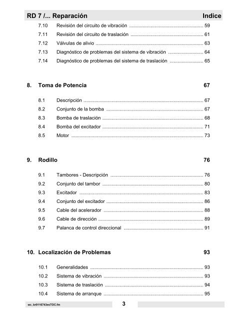 RD 7 /... Reparación - Wacker Neuson