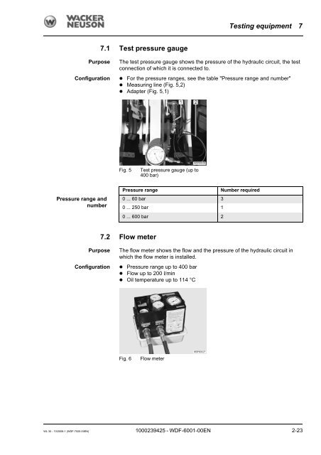 Repair Manual for Wheel Loader WL 30 - Wacker Neuson