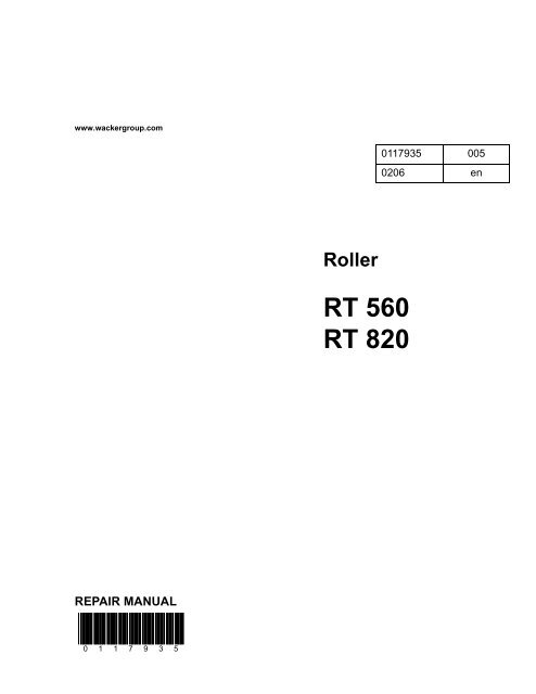 RT 560 RT 820 - Wacker Neuson
