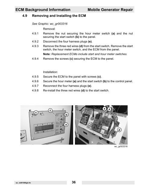 Repair Manual Mobile Generator - Wacker Neuson