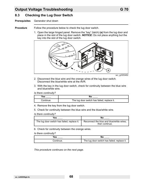 Repair Manual Mobile Generator - Wacker Neuson