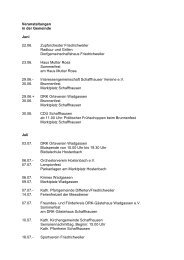 Veranstaltungskalender Wadgassen - Gemeinde Wadgassen