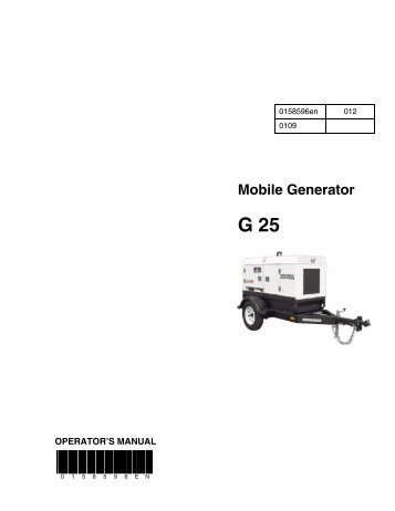 Operation G 25 - Wacker Neuson