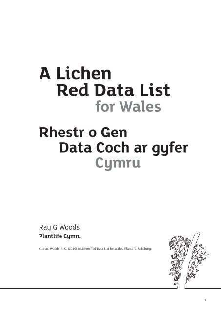 Welsh Lichen Red List - Lichens of Wales