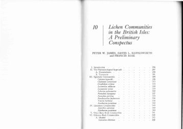 Lichen communities in the British Isles: A preliminary conspectus