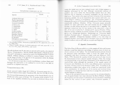 Lichen communities in the British Isles: A preliminary conspectus