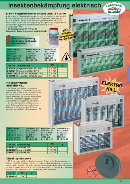 Insektenbekämpfung elektrisch - Warenhandel.at