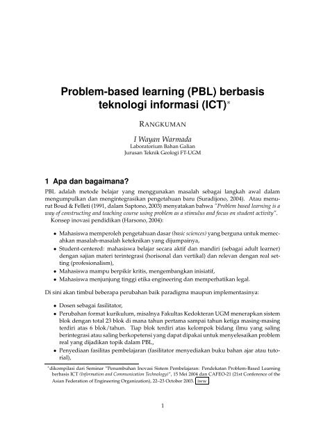 Langkah Langkah Model Pembelajaran Problem Based Learning Pbl - Seputar ...