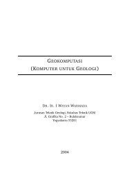 GEOKOMPUTASI (KOMPUTER UNTUK GEOLOGI)