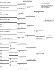 DEER PARK INVITE Weight Class : 106 AARON KLAUDER (DP) 7 ...