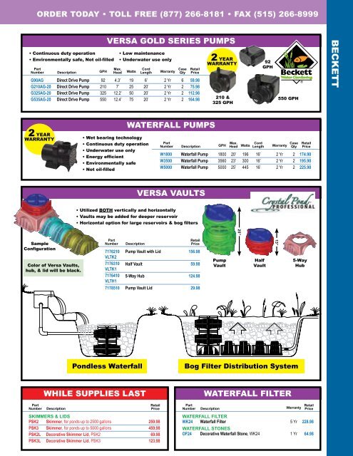 WLS_Catalog_2008_Par.. - Water Landscape Supply