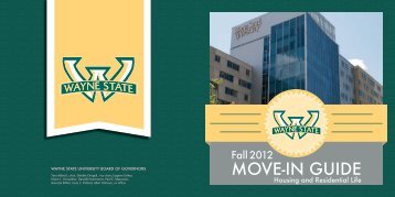 Move-In Guide 2012 - Housing - Wayne State University