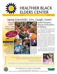healthier black elders center - Michigan Center for Urban African ...