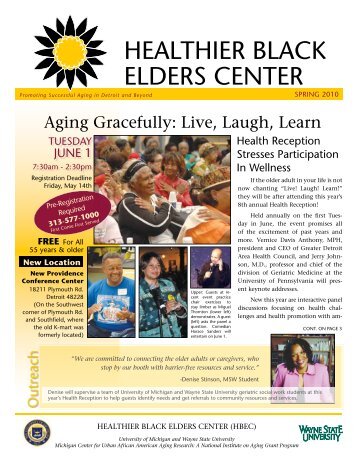 healthier black elders center - Michigan Center for Urban African ...