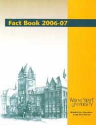 Untitled - Office Of Budget, Planning, and Analysis - Wayne State ...