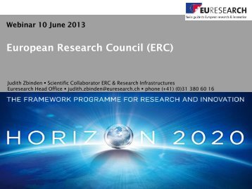 European Research Council (ERC) - WBC-INCO Net